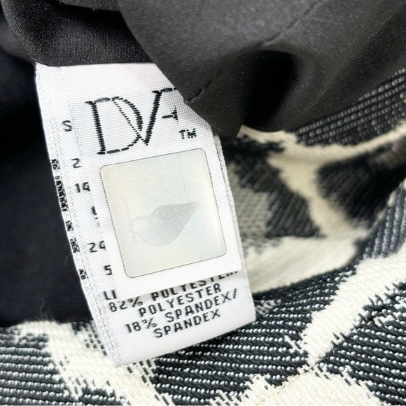 DIANE VON FURSTENBERG DVF Women’s Black Gray Animal Print Ponte Back Dress Sz 4 - Picture 7 of 11